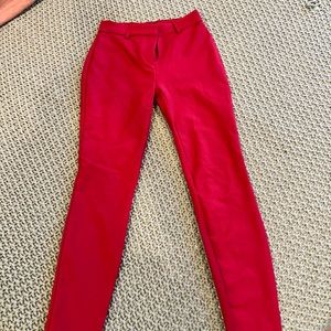 Express Red Skinny High Rise Pants - Sz 2R